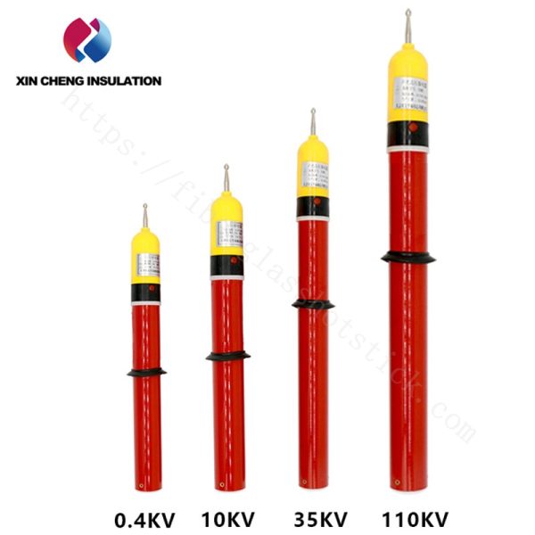 High Voltage Detectors with sound and alarm fiberglass electroscope