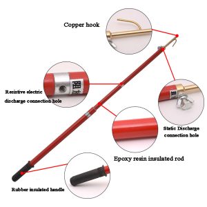 High Voltage portable Fiberglass Discharge Stick/Rod