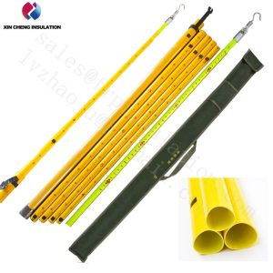 Triangle Portable Telescopic Insulated Height measuring rod/stick