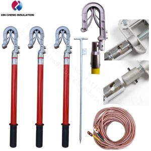 Portable High Voltage Grounding Wire with Detachable Clamp / Needle Ground Rod