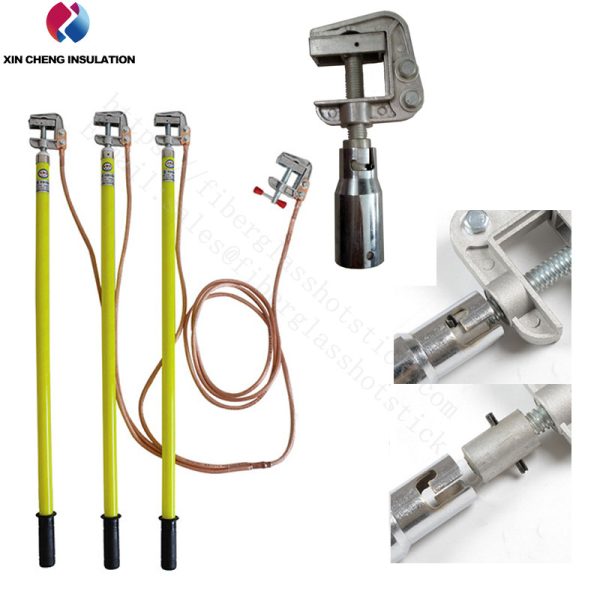 Portable High Voltage Grounding Wire with Detachable Clamp / Needle Ground Rod